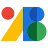 The Google Fonts logo, a stylized "AB" with the "A" represented by a red circle and a blue rectangle, and the "B" formed by overlapping blue and green circles.