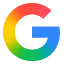 La lettera "G" in verde, rosso, giallo e blu.