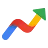 The Google Trends logo, a multicolored upward-pointing arrow.